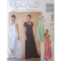 McCALLS 3954 LINED DRESSES+FITTED LINED BODICE SIZE DD=12-14-16-18 COMPLETE