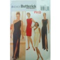 BUTTERICK B4343 wOw CLOSE FITTING LINED TAPERED DRESS SIZE 6-8-10-12 COMPLETE