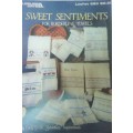 SWEET SENTIMENTS FOR BORDERLINE TOWELS -LEISURE ARTS 693 - 4 PAGES