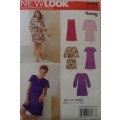 NEW LOOK PATTERNS 6068 SET OF DRESSES SIZE 8 - 18 COMPLETE-UNCUT-FOLDED