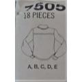 SIMPLICITY CRAFTS 7505 SHIRT WITH APPLIQUES - SIZE 6-8-10 COMPLETE-MOSTLY UNCUT