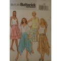 BUTTERICK B4520 SET OF HANKERCHIEF & TIERED SKIRTS  -SIZE BB8-10-12-14 COMPLETE