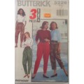 BUTTERICK 5226 VERY LOOSE FITTING TAPERED PANTS SIZE L-XL (16-22) COMPLETE