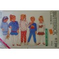 BUTTERICK 6738 TODDLERS TOP-SKIRT-PANTS SIZE 2-3-4 YEARS COMPLETE-WITH APPLIQUE