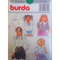 BURDA 4755 GIRLS BLOUSES SIZE 4-6-8-10-12 YEARS COMPLETE-PART CUT