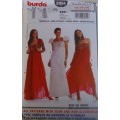BURDA 8055 EVENING DRESS SIZE 6-8-10-12-14-16-18-20 COMPLETE-PART CUT