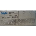 STYLE 4299 LONGER LENGTH DRESS SIZE 12-14-16   COMPLETE