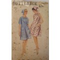 VINTAGE BUTTERICK 3830 SMOCK DRESS & SCARF SIZE SMALL  10 - 12 COMPLETE