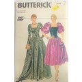 BUTTERICK  4544 STUNNING FITTED AND FLARED DRESS SIZE 12-14-16 COMPLETE-UNCUT-F/FOLDED