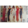 BUTTERICK  6748 FITTED STRAIGHT LINED DRESS SIZE 14-16-18  COMPLETE-CUT TO SIZE 14
