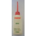 VINTAGE CASTROL BMX ALL PURPOSE HOUSEHOLD PLASTIC BOTTLE WITH RED FUNNEL - 100 ML  EMPTY