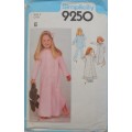 SIMPLICITY 9250 GIRL`S NIGHT GOWN SIZE 3 YEARS SEE LISTING