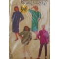 SIMPLICITY 7708  DRESSES-PANTS-TOPS FOR KNITS SIZE N 10-12-14 COMPLETE-UNCUT-F/FOLDED-ZIPLOC