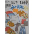 NEW LOOK PATTERNS 6398 JACKET-CAMI KIDDIES JACKET-T SHIRT-SKIRT-PANTS SIZES 2 - 7 YEARS COMPLETE