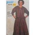 SIMPLICITY 7072 SKIRT-UNLINED JACKET-WAISTCOAT SIZE N10-12-14 COMPLETE-MOSTLY UNCUT