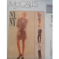 McCALLS 9572 LINED JACKET-LINED SKIRT-TOP & PANTS SIZE 12  COMPLETE-UNCUT-F/FOLDED