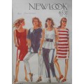 NEW LOOK PATTERNS 6535 DRESS-TOPS-PANTS SIZE 6 - 18 COMPLETE
