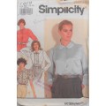 SIMPLICITY 7379 BLOUSES WITH COLLAR VARIATIONS SIZE N5 10-18 COMPLETE-UNCUT-F/FOLDED