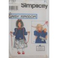 SIMPLICITY 7787 GIRLS DRESS WITH MATCHING DOLLS DRESS SIZE AA 3-4-5-6 YEARS COMPLETE-UNCUT-F/FOLDED