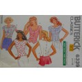BUTTERICK 6339 SET OF TOPS SIZE 8-10-12 COMPLETE