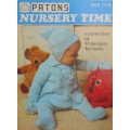 PATONS 203 NURSERY TIME KNITTING-A COLLECTION OF 17 DESIGNS FOR BABY-40 PAGE BOOKLET