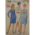 VINTAGE SIMPLICITY 7449 STEP IN DRESS SIZE 12 1/2 35 SEE LISTING