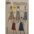 SIMPLICITY 7856 SKIRTS IN 2 LENGTHS SIZE 16 COMPLETE