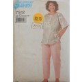 SIMPLICITY 7912 TOP & PULL ON PANTS SIZE O 12-14-16 COMPLETE