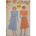 SIMPLICITY 7940 DRESS WITH PLEATS TO YOKES SIZE 12 - COMPLETE