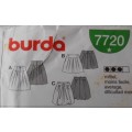 BURDA 7720 LADIES SKIRTS SIZES 6-8-10-12-14-16 COMPLETE-UNCUT-F/FOLDED