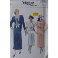 VOGUE PATTERN DRESS WITH COLLAR VARIATIONS 9809 SIZE 8-10-12 COMPLETE-UNCUT-F/FOLDED