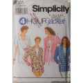 SIMPLICITY 8301 4 HOUR JACKET SIZE NN 10-16 SEE LISTING