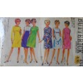 BUTTERICK 4348 ONE PIECE DRESS SIZE 14 BUST 34 COMPLETE