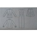 McCALLS 7945 LINED JACKET-BIAS SKIRT-PINAFORE-BLOUSE SIZE B 8-10-12 COMPLETE-UNCUT-F/FOLDED