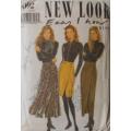 NEW LOOK PATTERNS 6092 SET OF SKIRTS SIX SIZES IN ONE  8- 18 COMPLETE