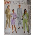 McCALLS 2104 UNLINED JACKET-TOP-PANTS-SKIRT SIZE A 6-8-10 COMPLETE-UNCUT-F/FOLDED