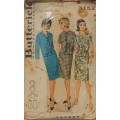 VINTAGE BUTTERICK 3152 TWO PIECE DRESS  - SIZE 16 BUST 36 COMPLETE