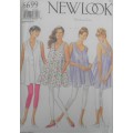 NEW LOOK PATTERNS 6699 LOOSE FITTING CROSSOVER TOPS SIZE 8-18 COMPLETE CUT TO 14/16