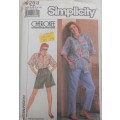 SIMPLICITY 9253  SHIRT-PULL ON SHORTS & PANTS SIZE DD 4-10 COMPLETE