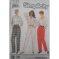 SIMPLICITY 9785 PANTS WITH DIFFERENT LEG WIDTHS SIZE H5 6-14 COMPLETE