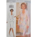 BUTTERICK 3346 TOP WITH RAISED NECKLINE & SKIRT SIZE 12-14-16 SEE LISTING