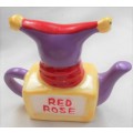 MINIATURE RED ROSE NURSERY RHYME JACK IN THE BOX TEAPOT  - IDEAL FOR YOUR PRINTERS TRAY