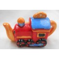 MINIATURE RED ROSE NURSERY RHYME TRAIN TEAPOT  - IDEAL FOR YOUR PRINTERS TRAY