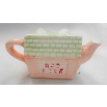 MINIATURE RED ROSE ROSAS VILLAGE SHOP TEAPOT  - IDEAL FOR YOUR PRINTERS TRAY