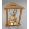 BOXED MINIATURE CRYSTAL HOUR GLASS - BYZANTIUM COLLECTION  - IDEAL FOR YOUR PRINTERS TRAY