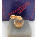 BOXED MINIATURE CRYSTAL PERFUME BOTTLE - BYZANTIUM COLLECTION  - IDEAL FOR YOUR PRINTERS TRAY
