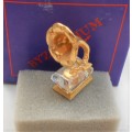 BOXED MINIATURE CRYSTAL GRAMOPHONE - BYZANTIUM COLLECTION  - IDEAL FOR YOUR PRINTERS TRAY