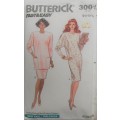 BUTTERICK 3001 DRESS-TUNIC-SKIRT SIZE 6-8-10-12 COMPLETE