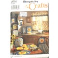 SIMPLICITY CRAFTS 8880 ONE SIZE SUNFLOWER KITCHEN COVERS COMPLETE-UNCUT-F/FOLDED