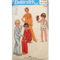 VINTAGE BUTTERICK 5998 BOYS PJS SIZE 12 YEARS CHEST 30 COMPLETE